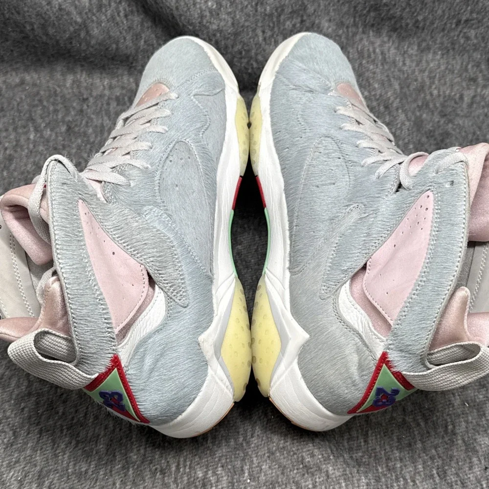 Air Jordan 7 Retro Hare 2.0 CT8528-002 Mens Size 13 Grey Pink Basketball Shoes